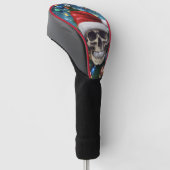 Feestelijke Sinterklaas Schedel Golfheadcover (Schuin)