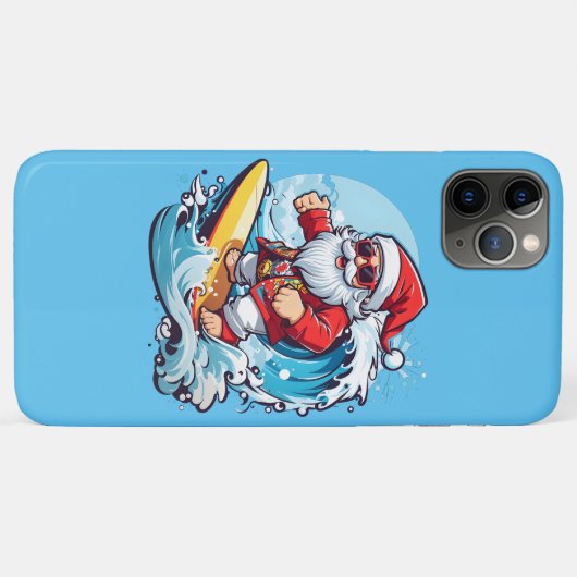 Feestelijke Sinterklaas Surfen Kerstgolven Case-Mate iPhone Case (Achterkant (horizontaal))