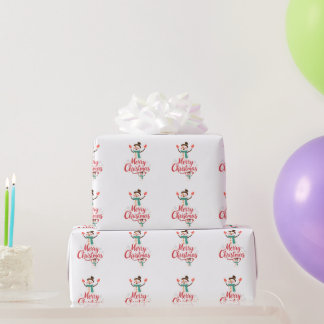 Feestelijke Sneeuwman Kerst Lippenbalsem Cadeaupapier