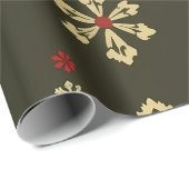 Feestelijke sneeuwman kerstpatroon cadeaupapier (Rol Hoek)