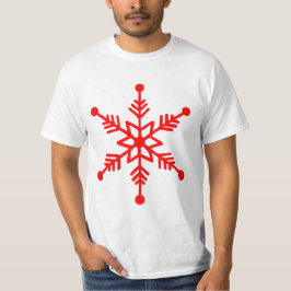 Feestelijke sneeuwvlok decoratief T'shirt. T-shirt