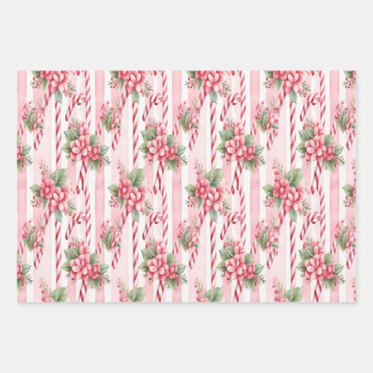 Feestelijke snoepjes Kerst inpakpapier Vel (Voorkant)