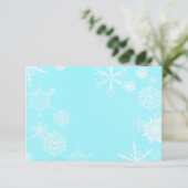 Feestelijke Snowflake Kaart Envelope (Staand voorkant)