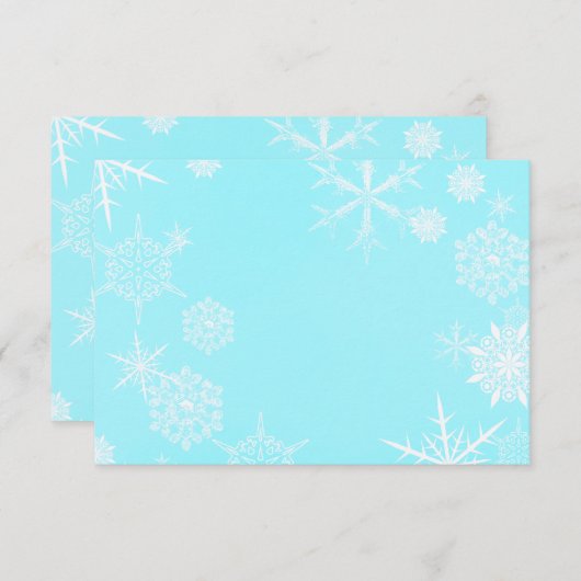Feestelijke Snowflake Kaart Envelope (Voorkant / Achterkant)