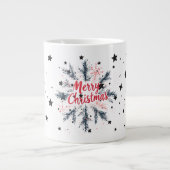 Feestelijke Snowflake kerst Mok (Voorkant)