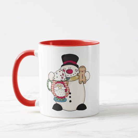Feestelijke Snowman Mok (Links)