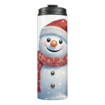 Feestelijke Snowman Thermal Tumbler - Perfect voor