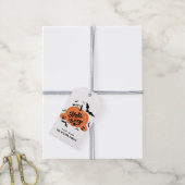 Feestelijke Spooky Pumpkins Halloween Party Cadeaulabel (Met Touw)