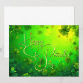 Feestelijke St. Patrick's Dag Wensen (Voorkant / Achterkant)