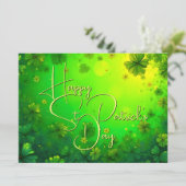 Feestelijke St. Patrick's Dag Wensen (Staand voorkant)
