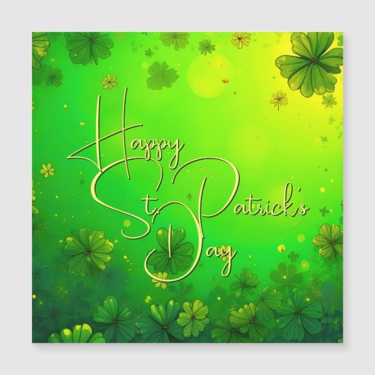 Feestelijke St. Patrick's Dag Wensen (Voorkant)