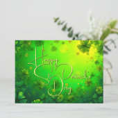 Feestelijke St. Patrick's Dag Wensen (Staand voorkant)