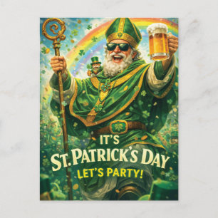 Feestelijke St. Patrick's Day-feestillustratie Briefkaart