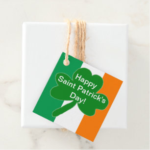 Feestelijke St. Patrick's Day Groen Wit Oranje Bedankjes Labels