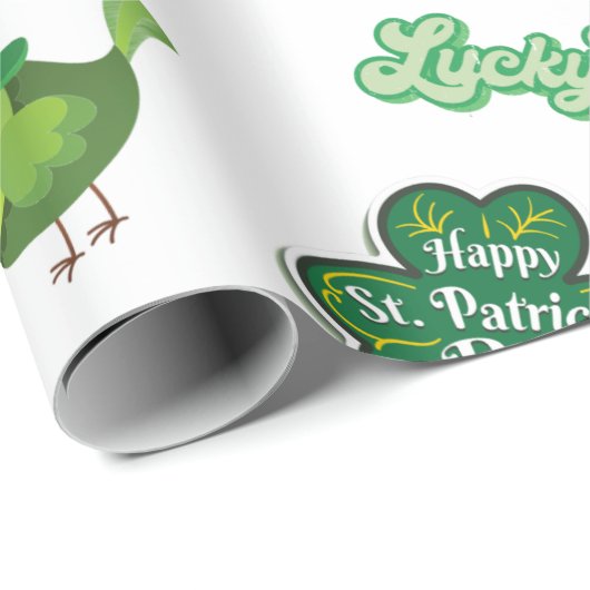 Feestelijke St. Patrick's Day inpakpapier (Rol Hoek)