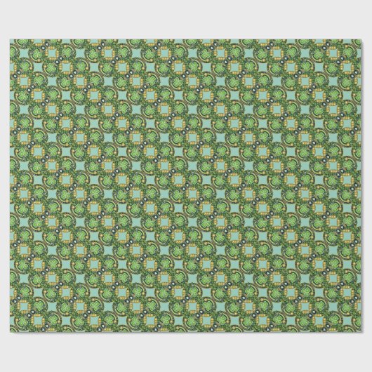 Feestelijke St. Patrick's Day Shamrock Gift Cadeaupapier (Vlak)