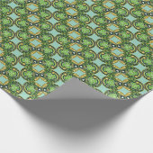 Feestelijke St. Patrick's Day Shamrock Gift Cadeaupapier (Hoek)