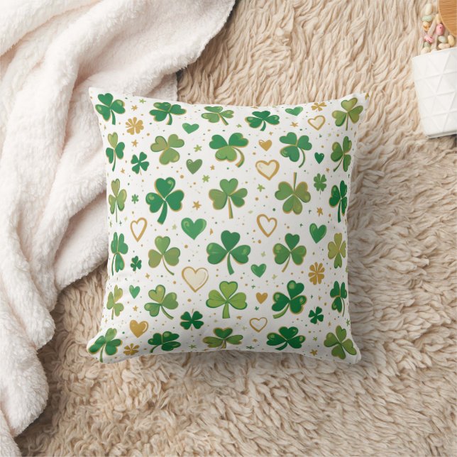 Feestelijke St. Patrick's Pattern Kussen (Deken)