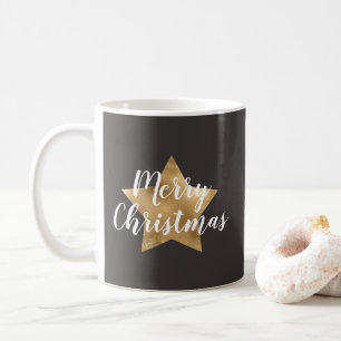 Feestelijke Ster Vrolijk Kerstfeest Koffiemok