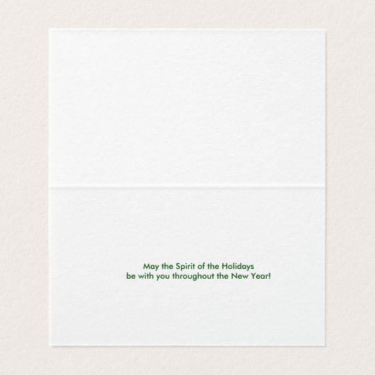 Feestelijke stijlvolle zeehond rood groen vakantie kaart (Binnenkant ongevouwen)