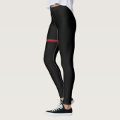 Feestelijke Suikerstok Boog Wrap Op Zwart Leggings (Links)