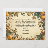 Feestelijke Sukkot Celebration Kaart (Achterkant)