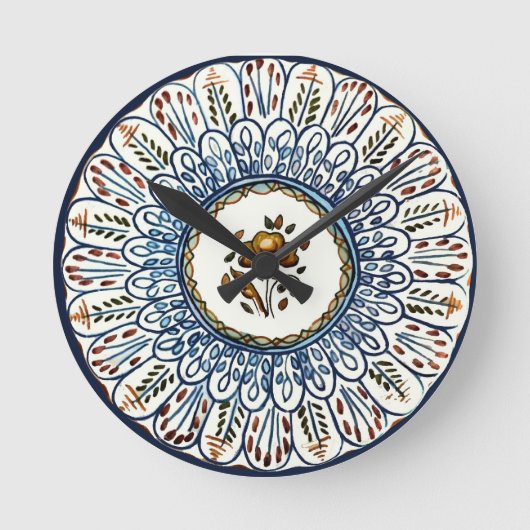 Feestelijke Talavera Dos Ronde Klok (Voorkant)