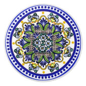 Feestelijke Talavera Siete Keramische Knop (Voorkant)