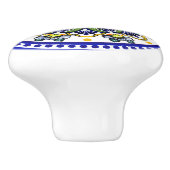 Feestelijke Talavera Siete Keramische Knop (Zijkant)