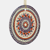 Feestelijke Talavera Uno Keramisch Ornament (Rechts)