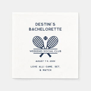 Feestelijke Tennisclub Uitgebreide Bachelorette We Servet