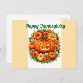 feestelijke Thanksgiving pompoen Briefkaart (Voorkant / Achterkant)