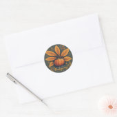 Feestelijke Thanksgiving ronde Stickers (Envelop)