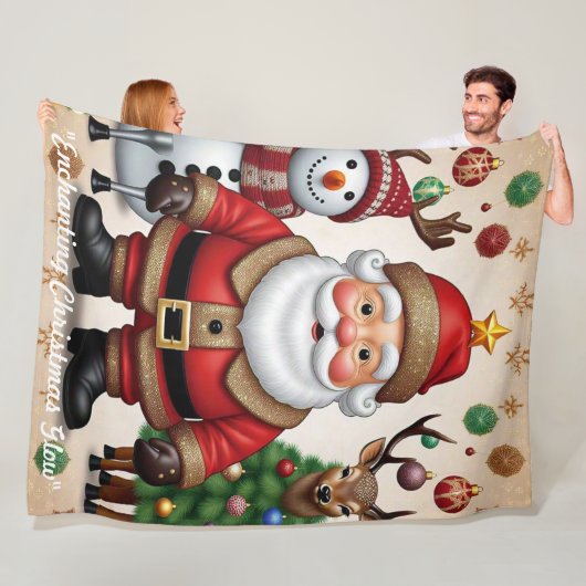 "Feestelijke Tijd" Fleece Deken (In situ)