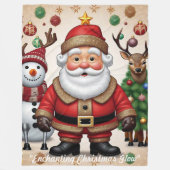 "Feestelijke Tijd" Fleece Deken (Voorkant)