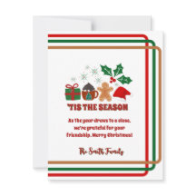 Feestelijke 'tis het seizoen kerst Kaart