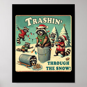 Feestelijke Trash Panda's Collective Trashin' Thro Poster