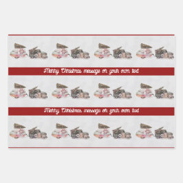 feestelijke truck en camper kerst toevoegen jouw t inpakpapier vel