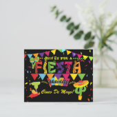 Feestelijke Uitnodiging voor Cinco De Mayo Viering (Staand voorkant)