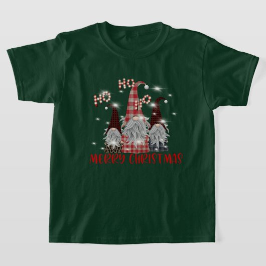 feestelijke unisex-kerstgnomen T-Shirt (Laagn)
