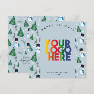 Feestelijke vakantie Corporate Business Logo Chris Kaart