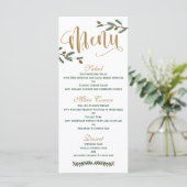 Feestelijke vakantie Kerstmis Bruiloft Menu (Staand voorkant)