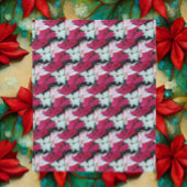 Feestelijke vakantie poinsettias patroon fleece deken