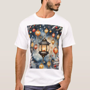 Feestelijke vakantielantaarns t-shirt