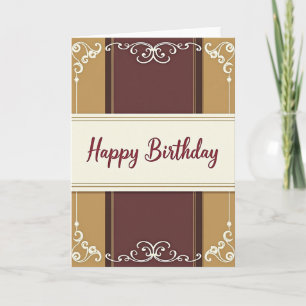 Feestelijke Verjaardag Elegante Scriptkaart Kaart