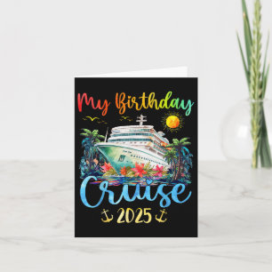 Feestelijke Verjaardags Cruise Ship Feest 2025 Man Kaart
