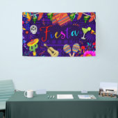 Feestelijke Verjaardagsfeest Cinco De Mayo Spandoek (Beurs)