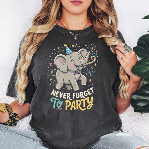 Feestelijke Verjaardagsviering met Olifant T-shirt