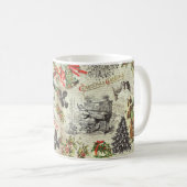 Feestelijke Victoriaans Kerstman Koffiemok (Voorkant rechts)