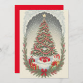 Feestelijke viering feestdagenkaart (Voorkant / Achterkant)